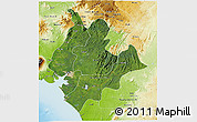 Satellite 3D Map of Littoral, physical outside