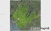 Satellite 3D Map of Littoral, semi-desaturated