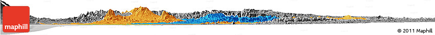 Political Horizon Map of Littoral, desaturated