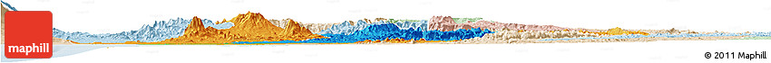 Political Horizon Map of Littoral, lighten