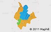 Political Map of Littoral, cropped outside