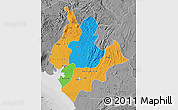 Political Map of Littoral, desaturated
