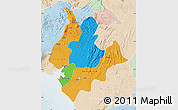 Political Map of Littoral, lighten