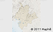 Shaded Relief Map of Littoral, lighten