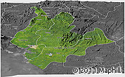 Satellite Panoramic Map of Littoral, desaturated