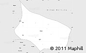 Silver Style Simple Map of Bui