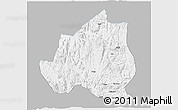Gray 3D Map of Menchum, single color outside