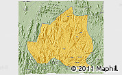Savanna Style 3D Map of Menchum