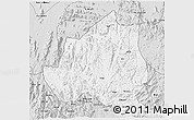 Silver Style 3D Map of Menchum