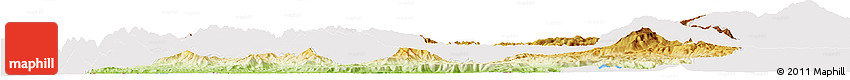 Physical Horizon Map of Menchum, cropped outside