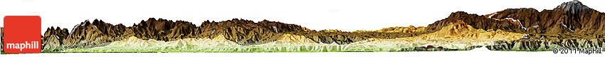 Physical Horizon Map of Menchum, darken