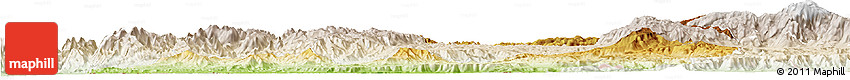 Physical Horizon Map of Menchum, lighten