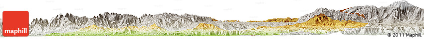 Physical Horizon Map of Menchum, lighten, semi-desaturated