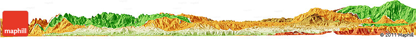 Physical Horizon Map of Menchum, political outside