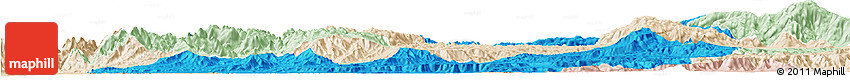 Political Horizon Map of Menchum, lighten