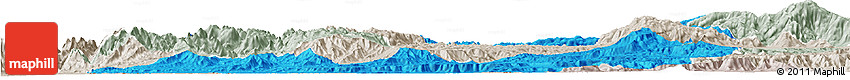Political Horizon Map of Menchum, lighten, semi-desaturated