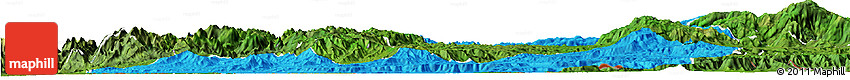 Political Horizon Map of Menchum, satellite outside