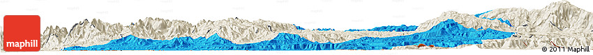 Political Horizon Map of Menchum, shaded relief outside