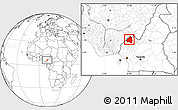 Blank Location Map of Menchum