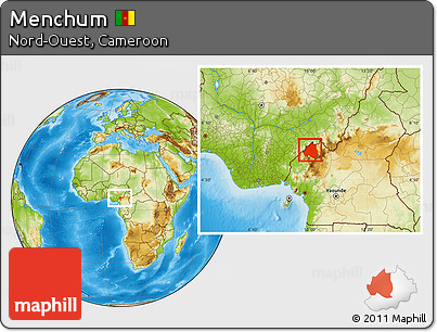 Physical Location Map of Menchum