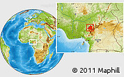 Physical Location Map of Menchum