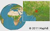 Satellite Location Map of Menchum