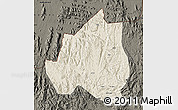 Shaded Relief Map of Menchum, darken