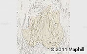 Shaded Relief Map of Menchum, lighten