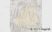 Shaded Relief Map of Menchum, semi-desaturated