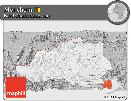 Gray Panoramic Map of Menchum