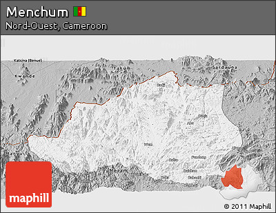 Gray Panoramic Map of Menchum