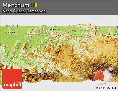 Physical Panoramic Map of Menchum