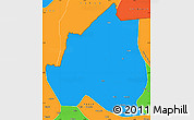 Political Simple Map of Menchum
