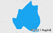 Political Simple Map of Menchum, single color outside