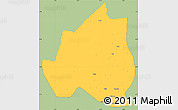 Savanna Style Simple Map of Menchum, single color outside