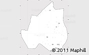 Silver Style Simple Map of Menchum, cropped outside