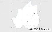 Silver Style Simple Map of Menchum, single color outside