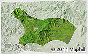 Satellite 3D Map of Mezam, lighten