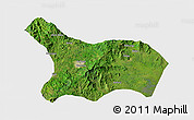 Satellite 3D Map of Mezam, single color outside