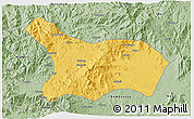 Savanna Style 3D Map of Mezam