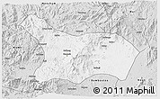 Silver Style 3D Map of Mezam