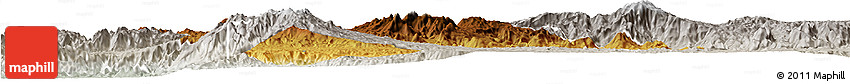 Physical Horizon Map of Mezam, lighten, semi-desaturated