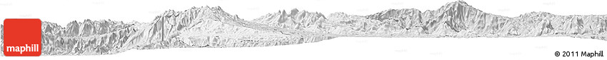 Silver Style Horizon Map of Mezam
