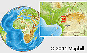 Physical Location Map of Mezam