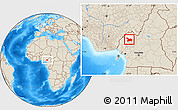 Shaded Relief Location Map of Mezam, highlighted parent region