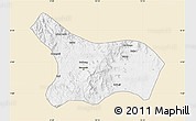 Classic Style Map of Mezam, single color outside