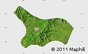 Satellite Map of Mezam, single color outside
