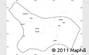 Blank Simple Map of Mezam, cropped outside