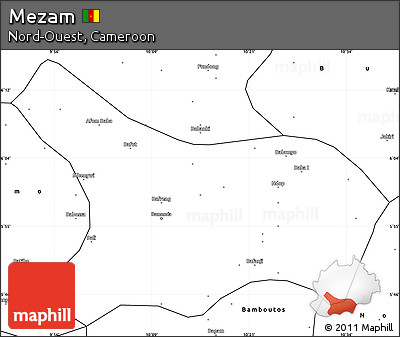 Blank Simple Map of Mezam