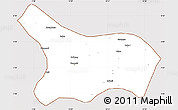 Classic Style Simple Map of Mezam, cropped outside